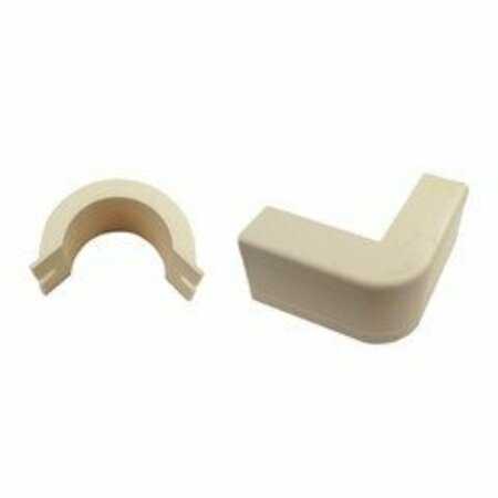 SWE-TECH 3C 1.25 inch Surface Mount Cable Raceway, Ivory, Outside Elbow, 90 Degree FWT31R2-007IV